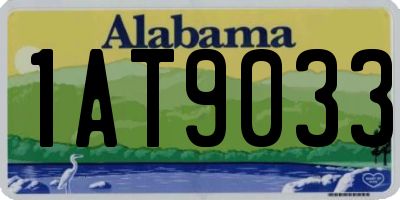 AL license plate 1AT9033