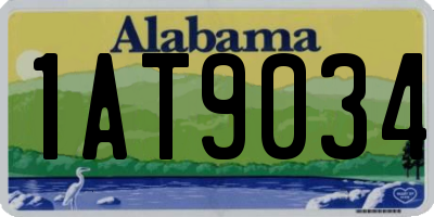 AL license plate 1AT9034