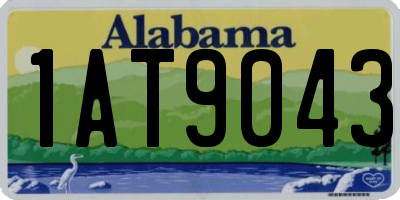 AL license plate 1AT9043