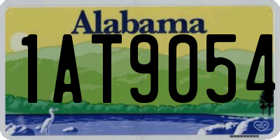AL license plate 1AT9054