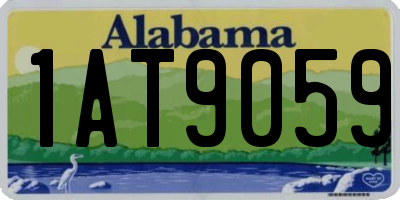 AL license plate 1AT9059