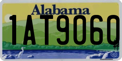 AL license plate 1AT9060
