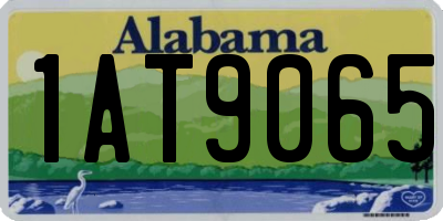 AL license plate 1AT9065