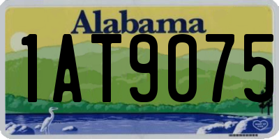 AL license plate 1AT9075