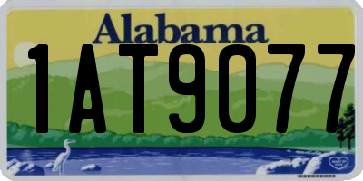 AL license plate 1AT9077