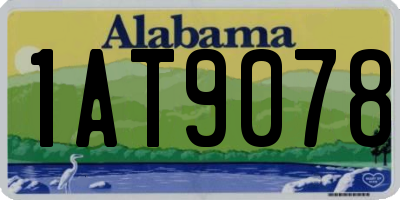 AL license plate 1AT9078