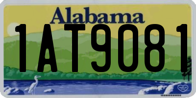 AL license plate 1AT9081