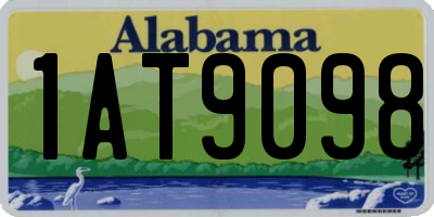 AL license plate 1AT9098