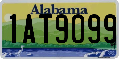 AL license plate 1AT9099