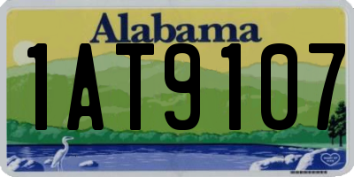 AL license plate 1AT9107