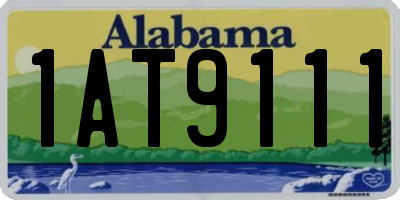 AL license plate 1AT9111