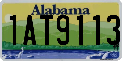 AL license plate 1AT9113