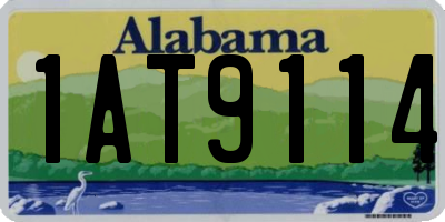 AL license plate 1AT9114
