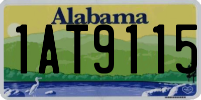 AL license plate 1AT9115