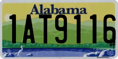 AL license plate 1AT9116