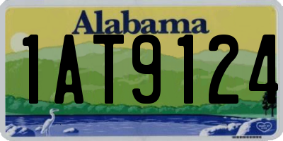 AL license plate 1AT9124