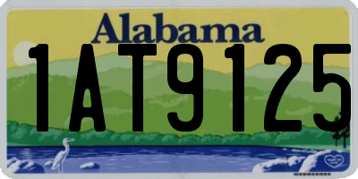 AL license plate 1AT9125