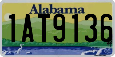 AL license plate 1AT9136