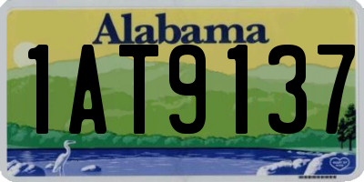 AL license plate 1AT9137