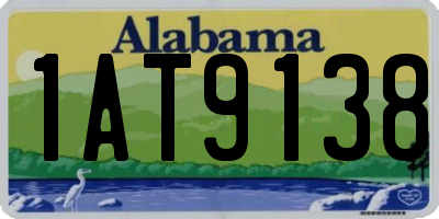 AL license plate 1AT9138