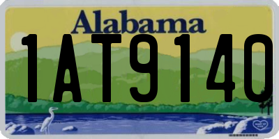 AL license plate 1AT9140