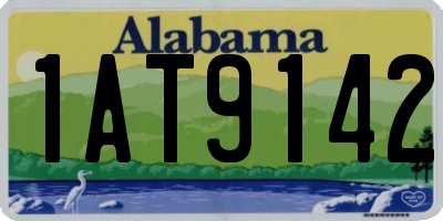 AL license plate 1AT9142
