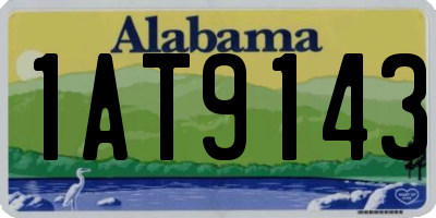 AL license plate 1AT9143