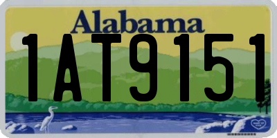 AL license plate 1AT9151
