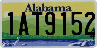 AL license plate 1AT9152