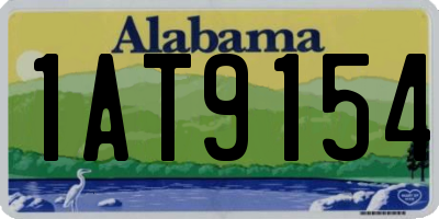 AL license plate 1AT9154