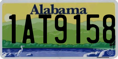 AL license plate 1AT9158