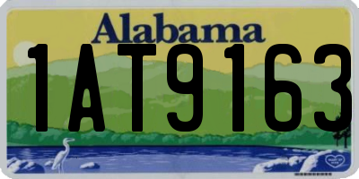 AL license plate 1AT9163