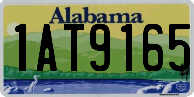 AL license plate 1AT9165
