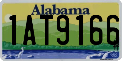 AL license plate 1AT9166