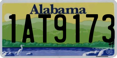 AL license plate 1AT9173
