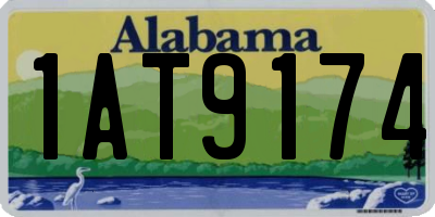 AL license plate 1AT9174
