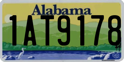 AL license plate 1AT9178