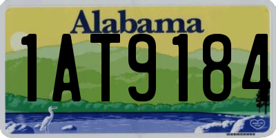 AL license plate 1AT9184