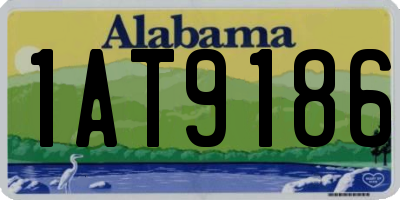 AL license plate 1AT9186