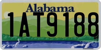 AL license plate 1AT9188
