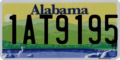 AL license plate 1AT9195