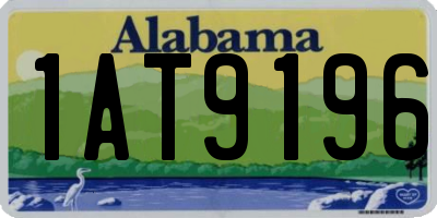 AL license plate 1AT9196