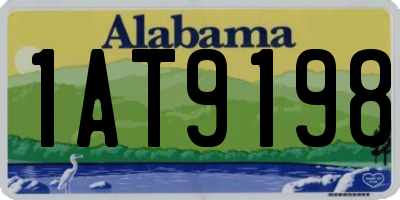AL license plate 1AT9198