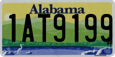 AL license plate 1AT9199