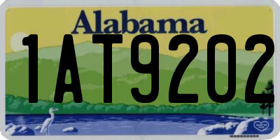 AL license plate 1AT9202