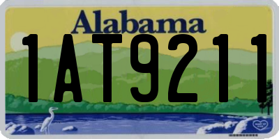 AL license plate 1AT9211