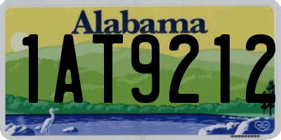 AL license plate 1AT9212