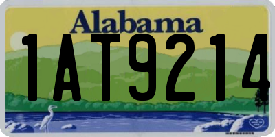 AL license plate 1AT9214