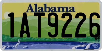 AL license plate 1AT9226