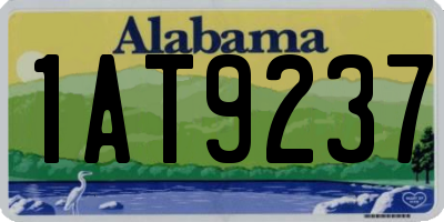 AL license plate 1AT9237